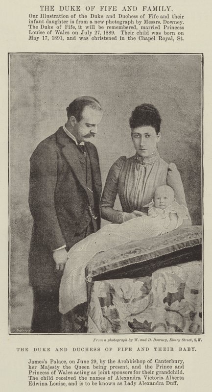 The Duke and Duchess of Fife and their Baby by English Photographer