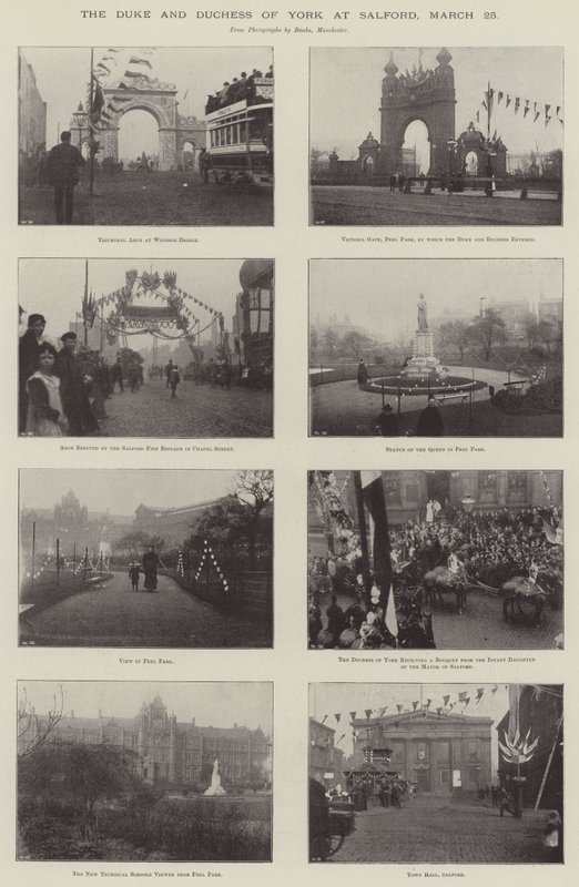 The Duke and Duchess of York at Salford, 25 March by English Photographer