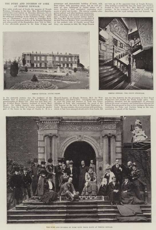The Duke and Duchess of York at Temple Newsam by English Photographer