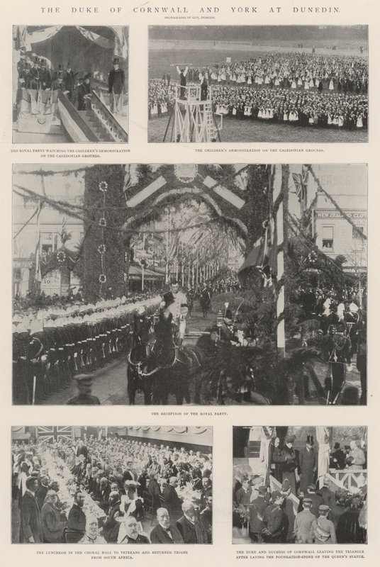 The Duke of Cornwall and York at Dunedin by English Photographer