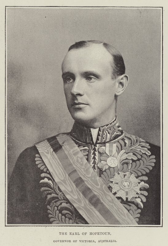 The Earl of Hopetoun, Governor of Victoria, Australia by English Photographer