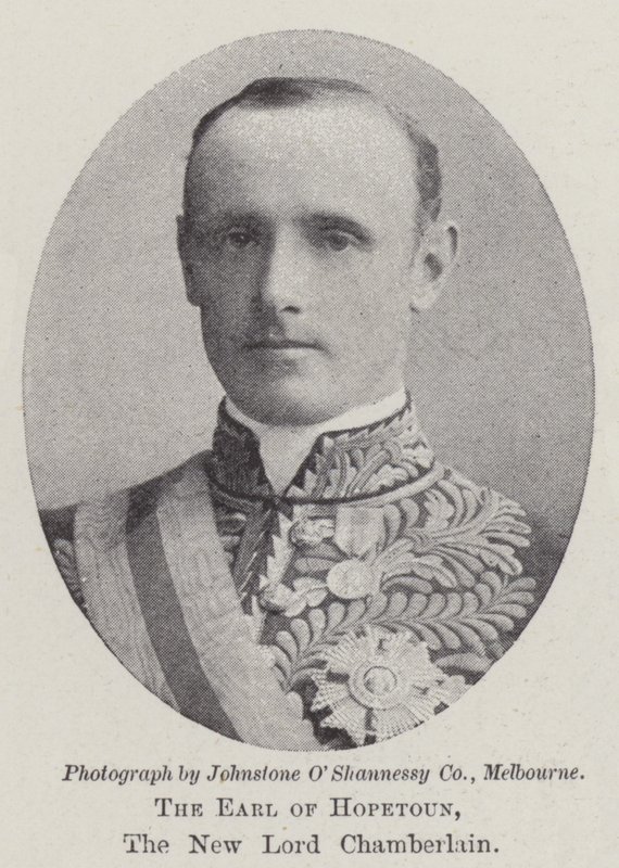 The Earl of Hopetoun, the New Lord Chamberlain by English Photographer