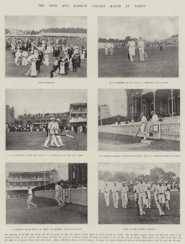 The Eton and Harrow Cricket Match at Lords by English Photographer