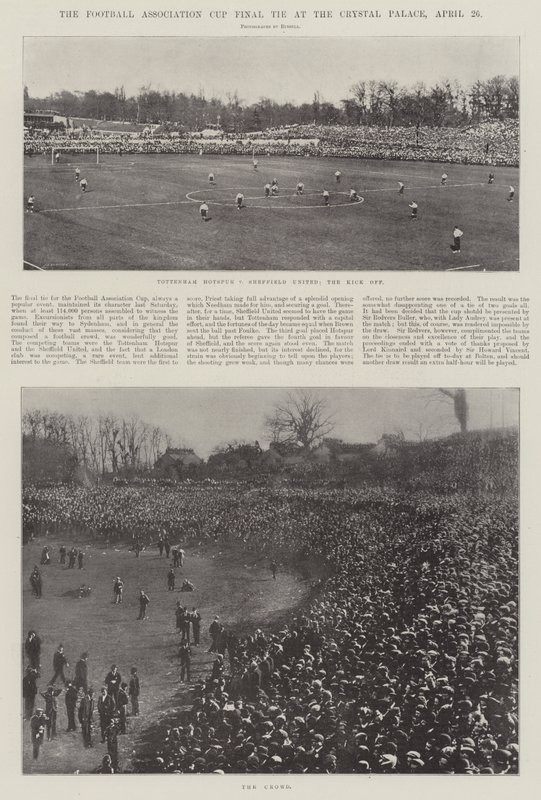 The Football Association Cup Final Tie at the Crystal Palace, 20 April by English Photographer