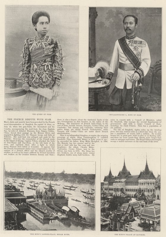The French Dispute with Siam by English Photographer