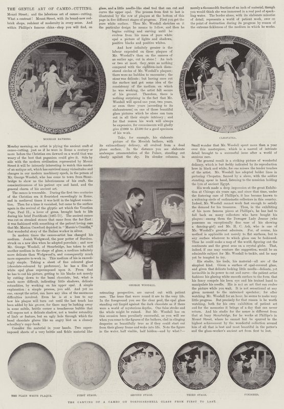 The Gentle Art of Cameo-Cutting by English Photographer