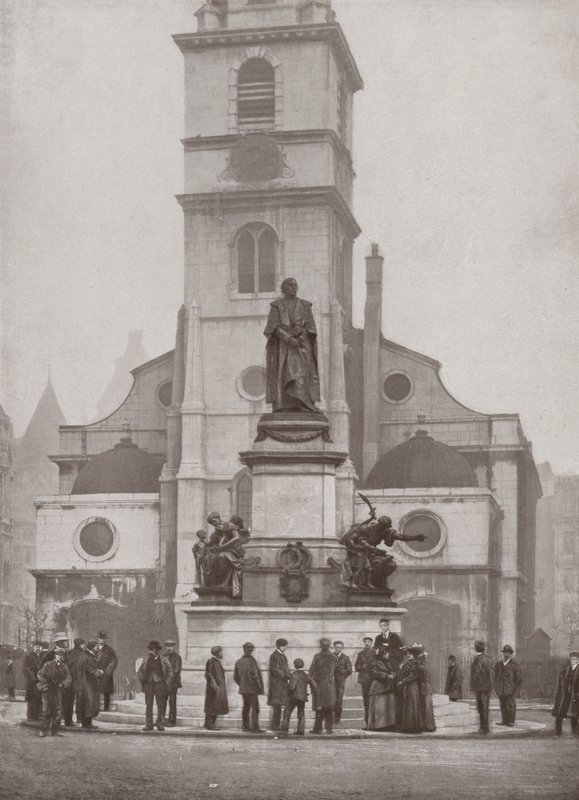 The Gladstone Memorial in the Strand by English Photographer