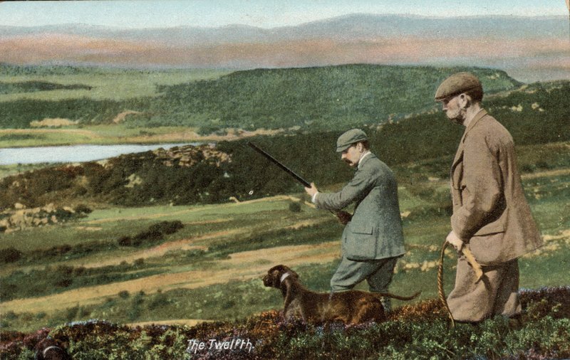 The Glorious Twelfth, start of the red grouse shooting season in Britain by English Photographer