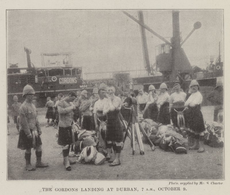 The Gordons Landing at Durban, 7 am, 9 October by English Photographer