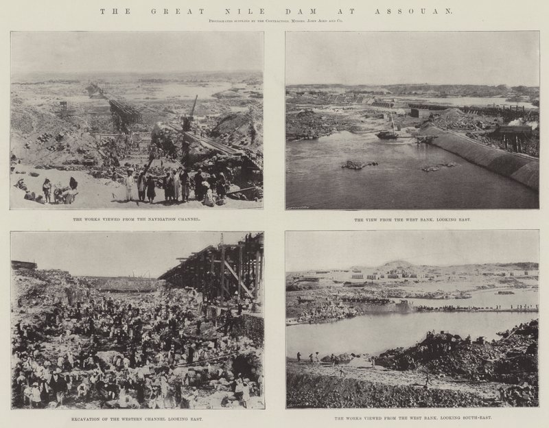 The Great Nile Dam at Assouan by English Photographer