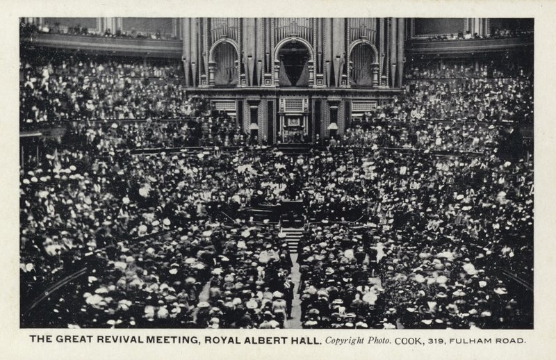 The Great Revival Meeting, Royal Albert Hall, London by English Photographer