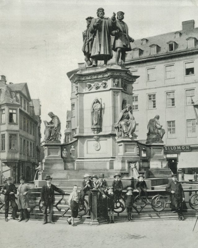 The Gutenberg Monument, Frankfort by English Photographer