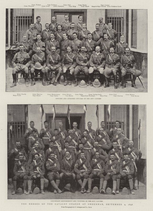 The Heroes of the Cavalry Charge at Omdurman, 2 September 1898 by English Photographer