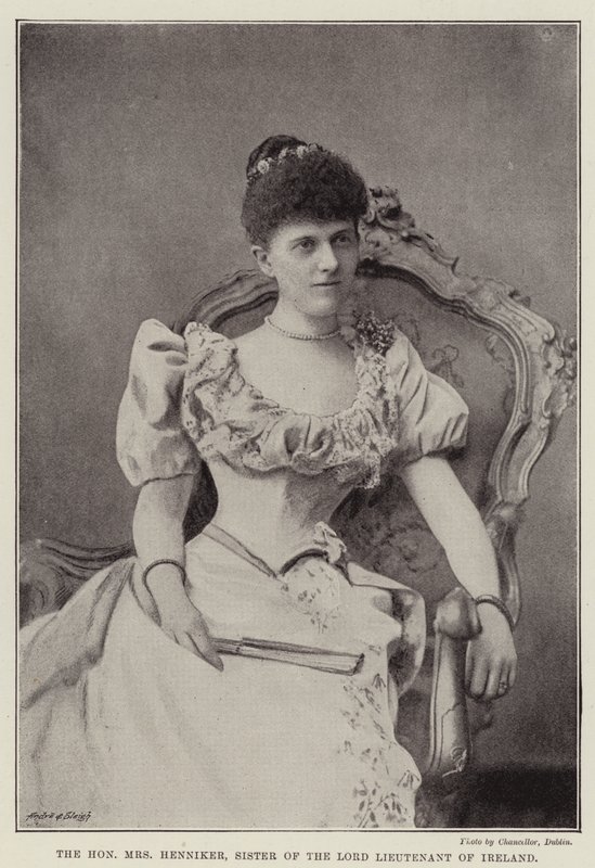 The Honourable Mrs. Henniker, Sister of the Lord Lieutenant of Ireland by English Photographer