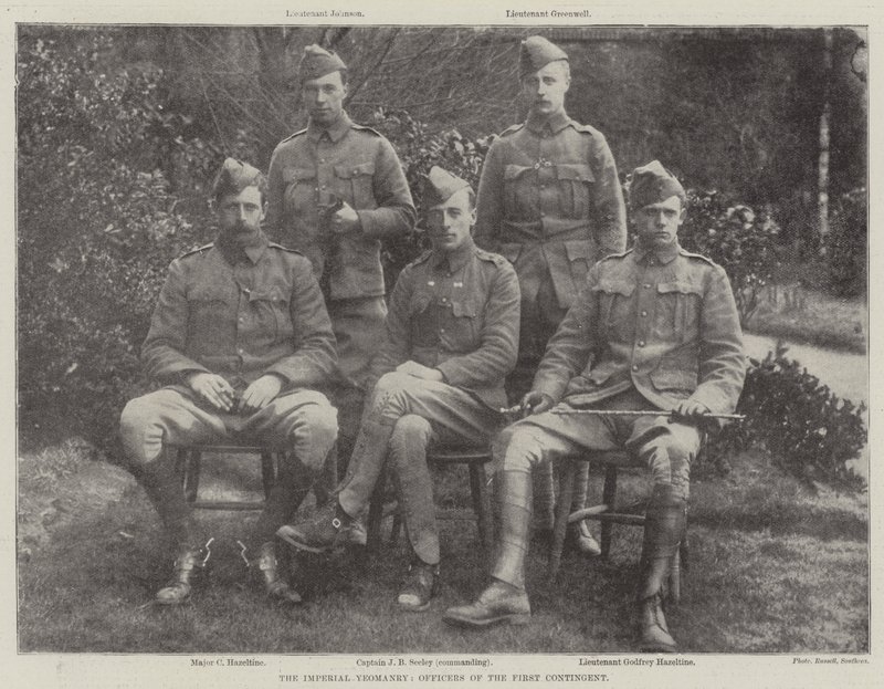 The Imperial Yeomanry, Officers of the First Contingent by English Photographer