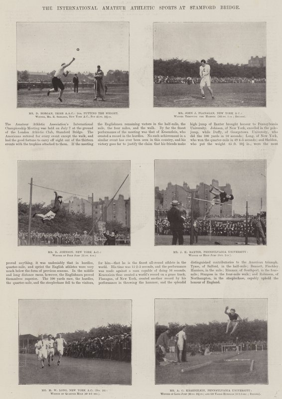 The International Amateur Athletic Sports at Stamford Bridge by English Photographer