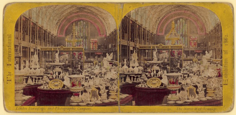The International Exhibition of 1862: The north west transept by English Photographer