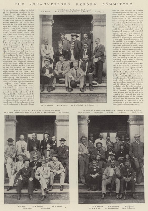 The Johannesburg Reform Committee by English Photographer