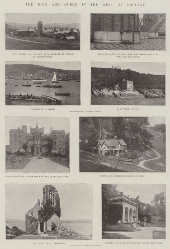 The King and Queen in the West of England by English Photographer