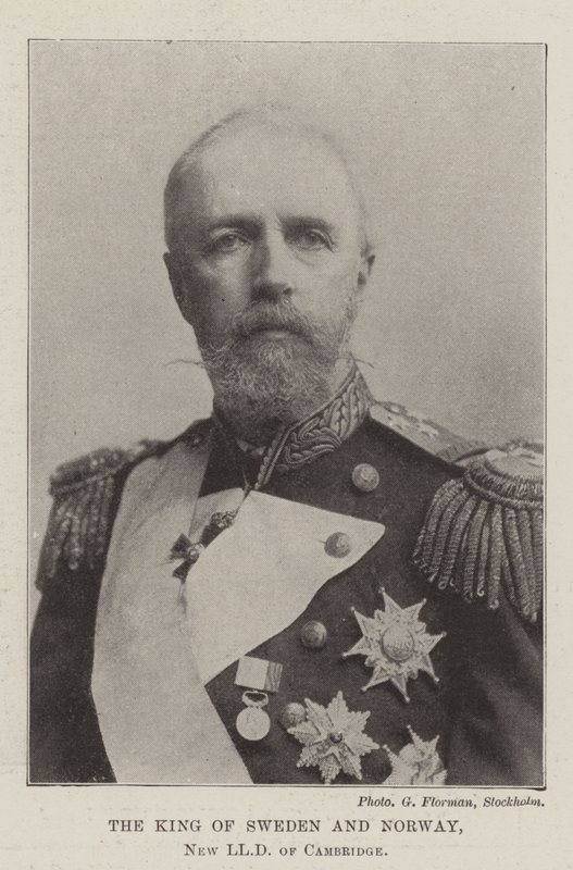 The King of Sweden and Norway, New LLD of Cambridge by English Photographer