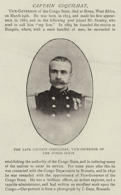 The Late Captain Coquilhat, Vice-Governor of the Congo State by English Photographer