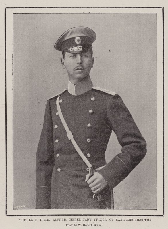The Late HRH Alfred, Hereditary Prince of Saxe-Coburg-Gotha by English Photographer