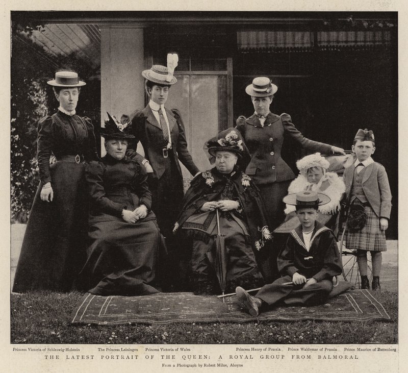 The Latest Portrait of the Queen, a Royal Group from Balmoral by English Photographer