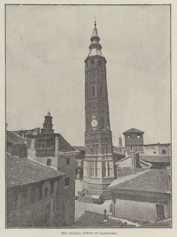 The Leaning Tower of Saragossa by English Photographer