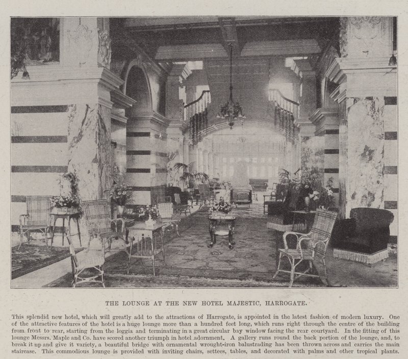 The Lounge at the New Hotel Majestic, Harrogate by English Photographer