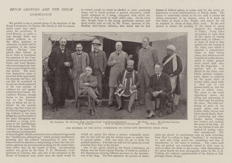 The Members of the Royal Commission on Opium Now Returning from India by English Photographer