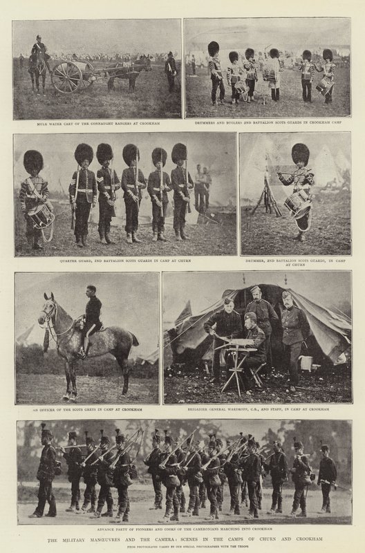 The Military Manoeuvres and the Camera, Scenes in the Camps of Churn and Crookham by English Photographer