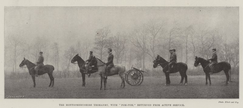 The Montgomeryshire Yeomanry, with Pom-Pom, returned from Active Service by English Photographer