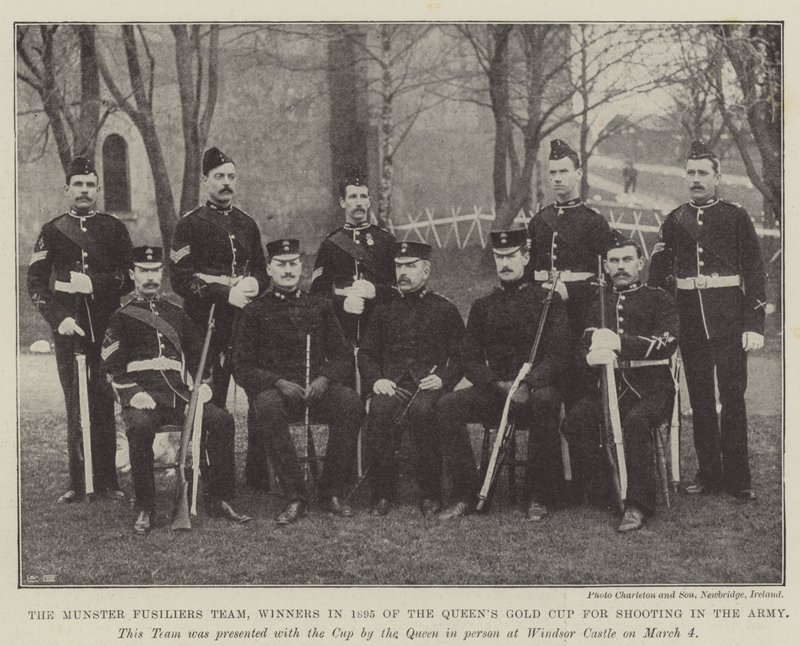 The Munster Fusiliers Team, Winners in 1895 of the Queen