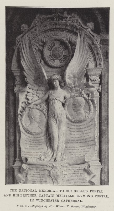 The National Memorial to Sir Gerald Portal and his Brother, Captain Melville Raymond Portal, in Winchester Cathedral by English Photographer