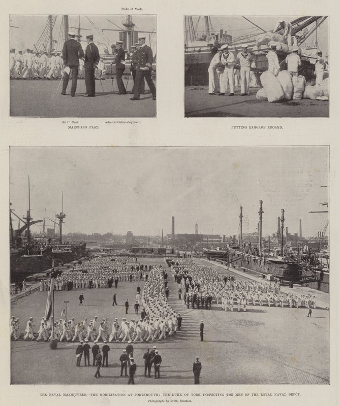 The Naval Manoeuvres at Portsmouth by English Photographer