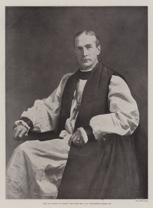 The New Bishop of London, the Right Reverend A F Winnington-Ingram, DD by English Photographer
