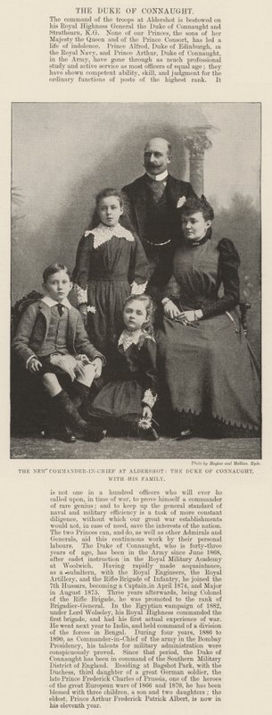 The New Commander-in-Chief at Aldershot, the Duke of Connaught, with his Family by English Photographer