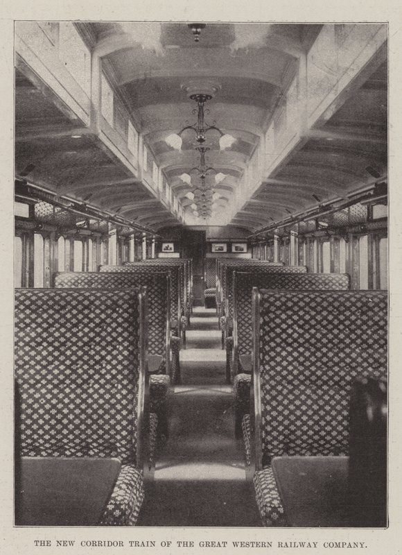 The New Corridor Train of the Great Western Railway Company by English Photographer