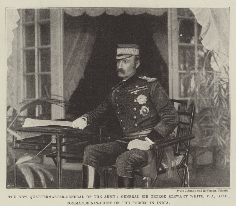The New Quartermaster-General of the Army, General Sir George Stewart White, VC, GCB, Commander-in-Chief of the Forces in India by English Photographer