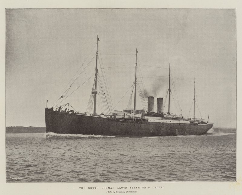 The North German Lloyd Steam-Ship Elbe by English Photographer