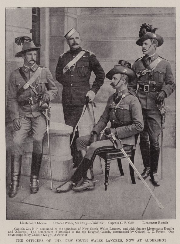 The Officers of the New South Wales Lancers, now at Aldershot by English Photographer