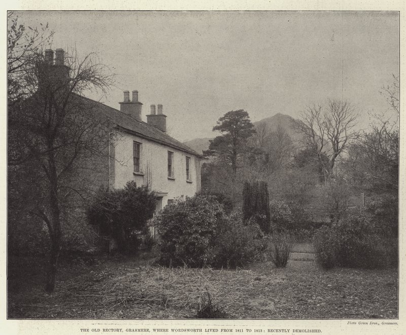 The Old Rectory, Grasmere, where Wordsworth lived from 1811 to 1813, recently demolished by English Photographer