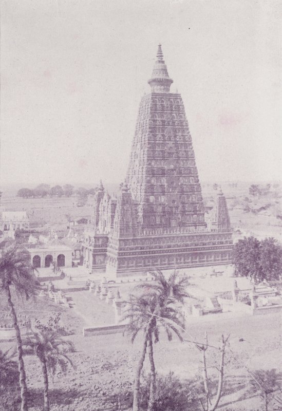The Old Tower, Buddh Gaya (restored) by English Photographer