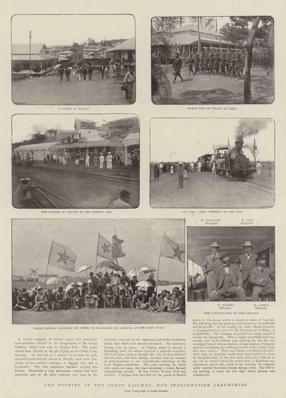 The Opening of the Congo Railway, the Inauguration Ceremonies by English Photographer