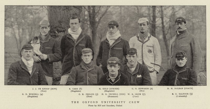 The Oxford University Crew by English Photographer