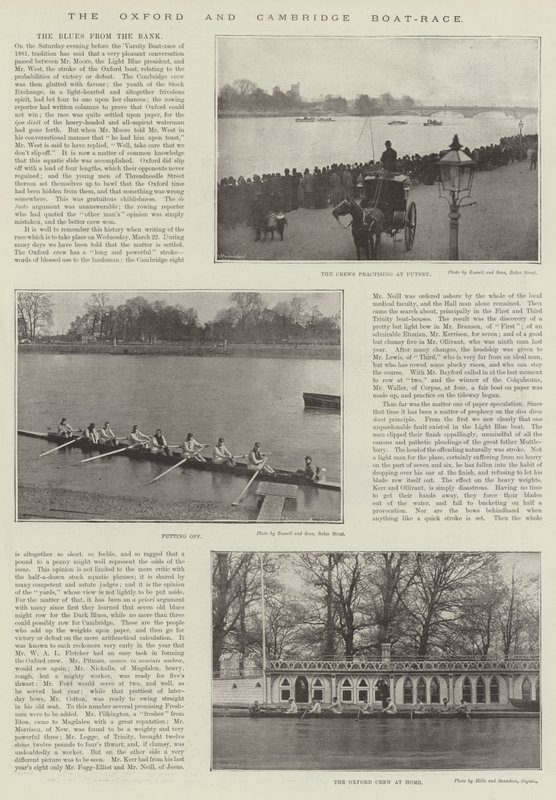 The Oxford and Cambridge Boat-Race by English Photographer