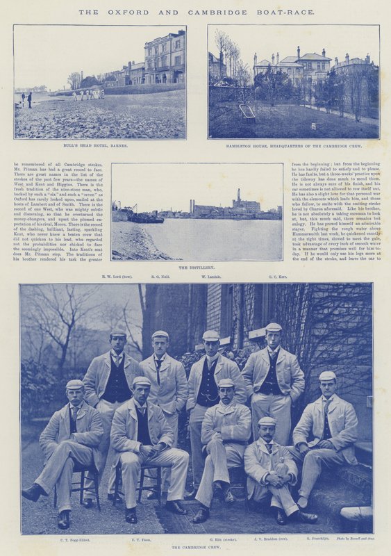 The Oxford and Cambridge Boat Race by English Photographer