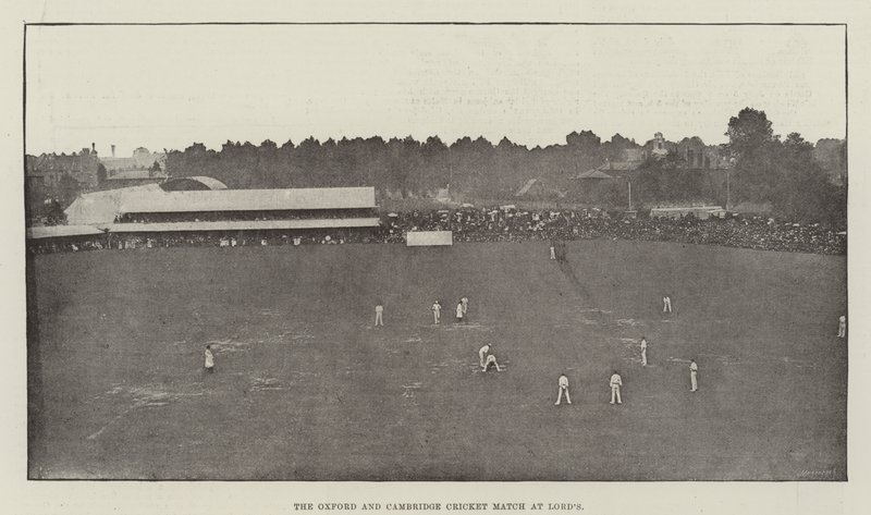 The Oxford and Cambridge Cricket Match at Lord