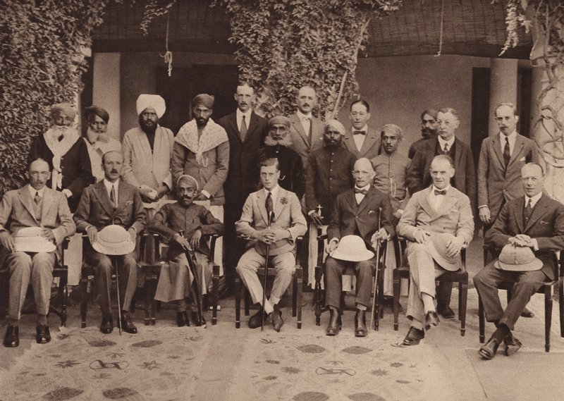 The Prince and the Maharaja Kumar at the Residency, Udaipur by English Photographer