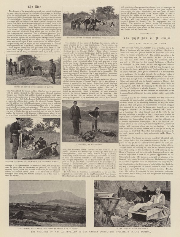 The Realities of War as revealed by the Camera during the Operations before Santiago by English Photographer